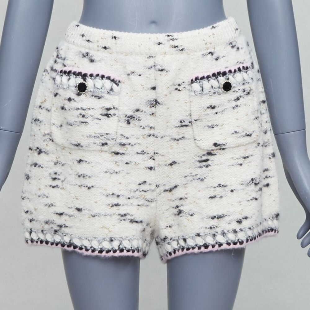 Chanel 21a Cashmere Wool Tweed Shorts